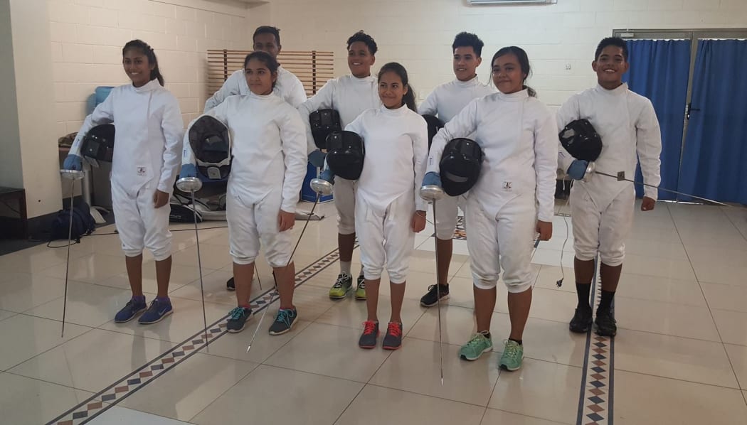 Samoa's first ever fencing squad ready for their international debut at the Oceania Under 20 Championships.