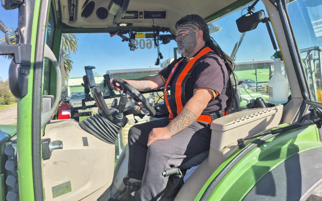 Robert Kaiwai grew up farming and is enjoying using those skills again.