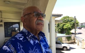 SODELPA leader Sitiveni Rabuka at party HQ on Saturday 17 November