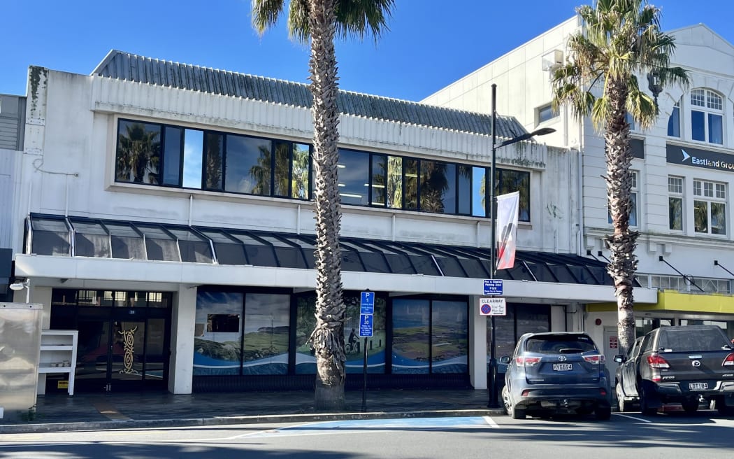A kura kaupapa located on Gisborne's main street, in the building pictured at left, appealed the liquor licence of Anjuna Beer Garden - a development in the building on the right, which has not been able to open. Photo by Zita Campbell/NZME (LDR single use only).