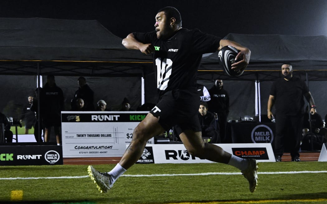 RUNIT Auckland. Trusts Stadium, Wed 21 May 2025.
RUNIT is the WORLD’S fiercest, new collision sport. Born to go viral, built to break limits, it has taken social media by storm with tens of millions of views.

Photo: Andrew Cornaga / Photosport