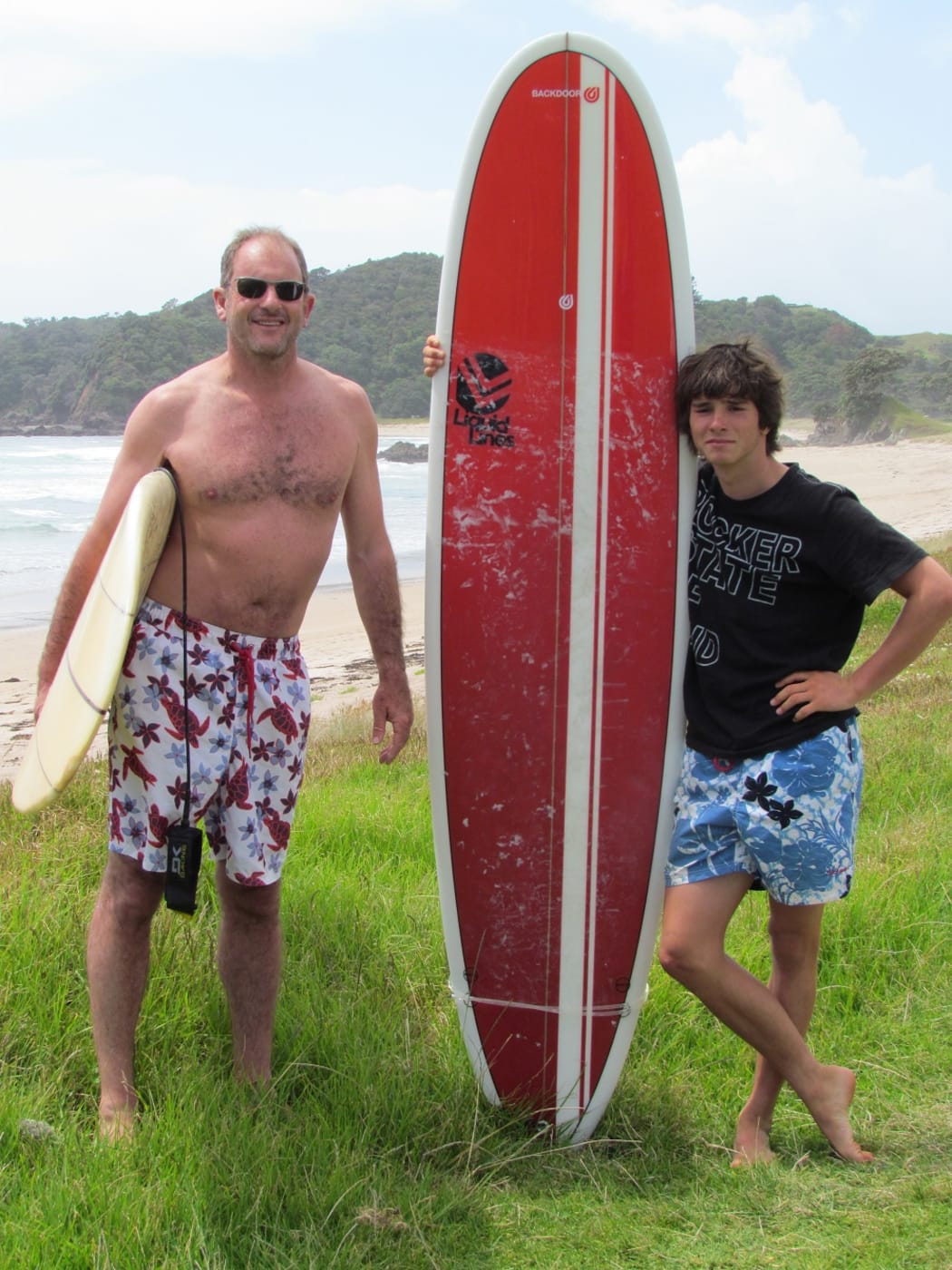 Vetya Shearer with his dad David.