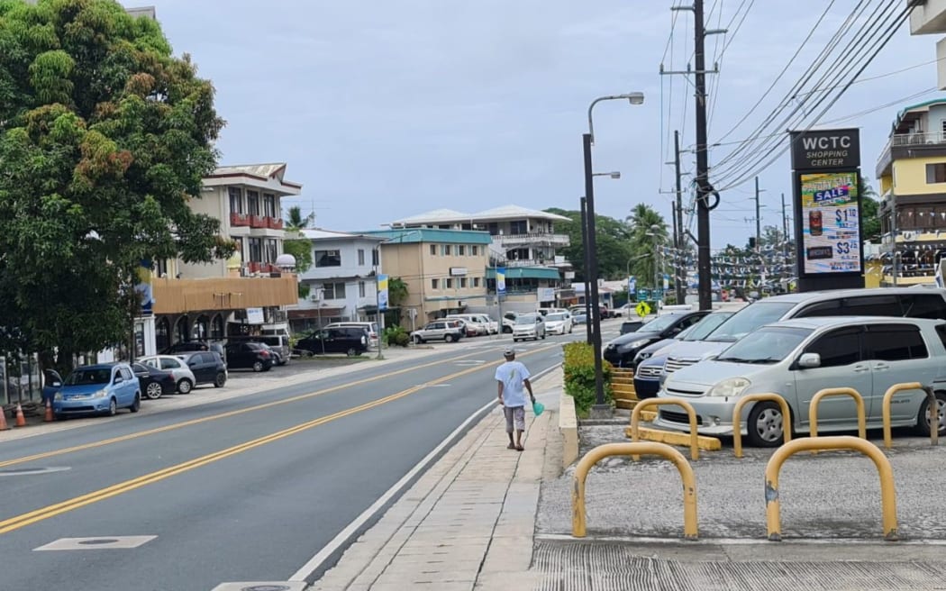 Downtown Koror, Palau's largest city