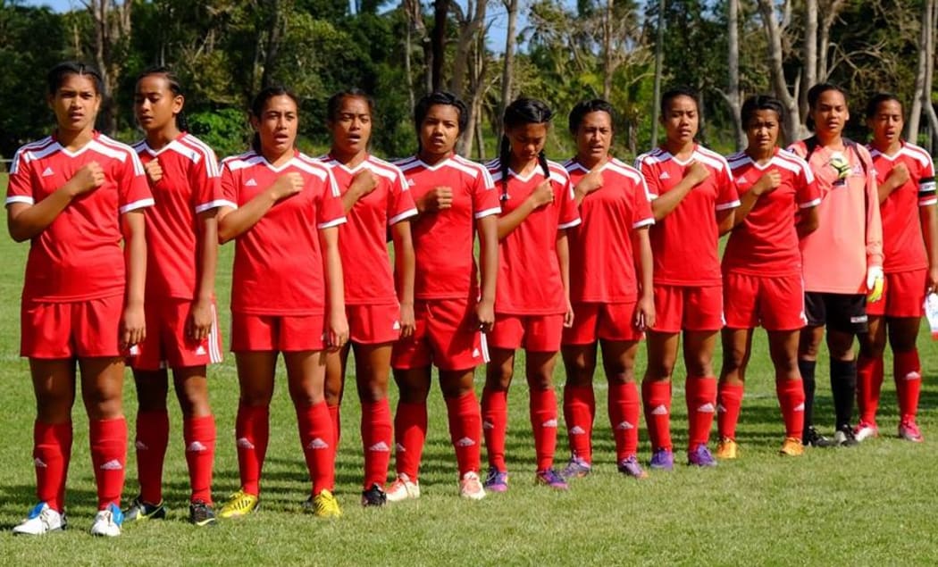 The Tonga Under 20 Women's Football team.