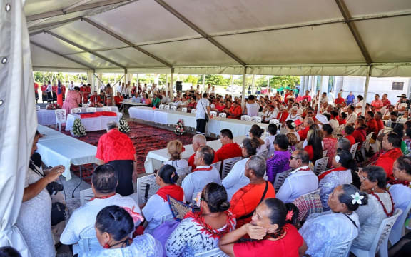Ad-hoc Parliamentary Chamber outside the Maota Fono
