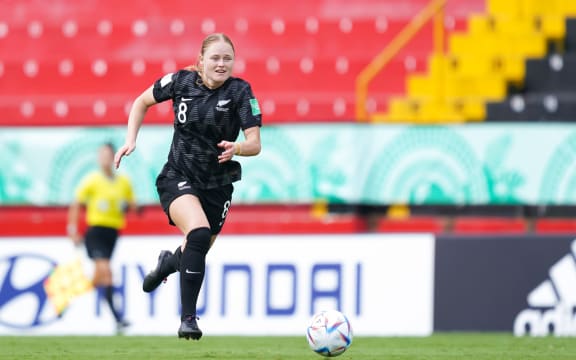 Grace Wisnewski at the 2022 at the FIFA U-20 Women’s World Cup in Costa Rica.