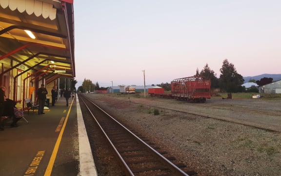 The rail station at Carterton.