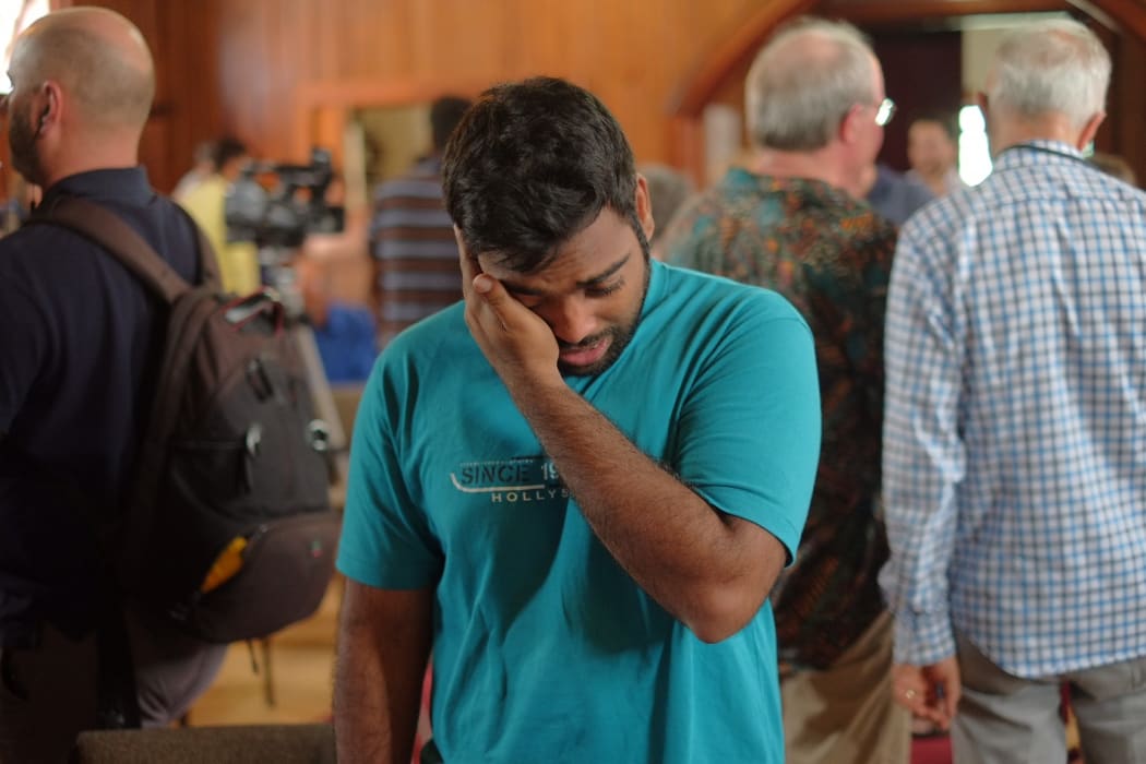 Tears of joy from Indian students facing deportation, as word spreads that immigration officials will not come today.