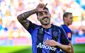 Luis Felipe Gallegos of Auckland FC.