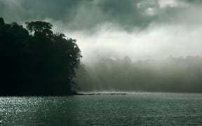 1808750 - dramatic clouds and fog over titirangi and laingholm, auckland, new zealand