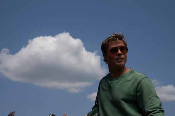 Brad Pitt as Sonny Hayes in FI The Movie.