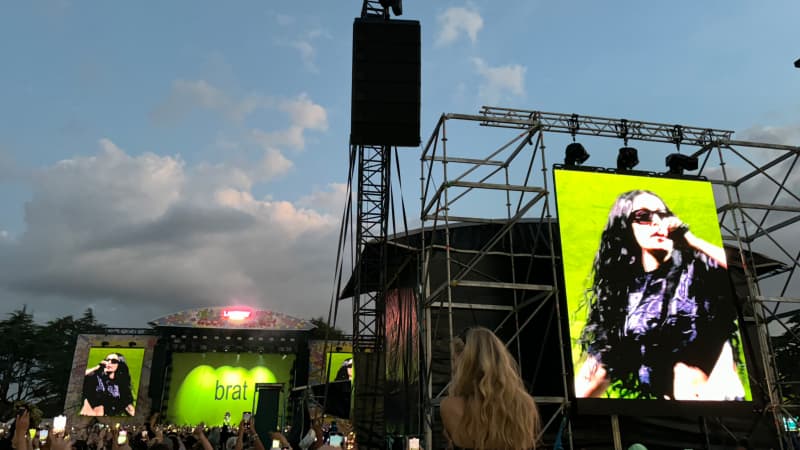 Charli XCX at the Laneway Festival in Auckland.