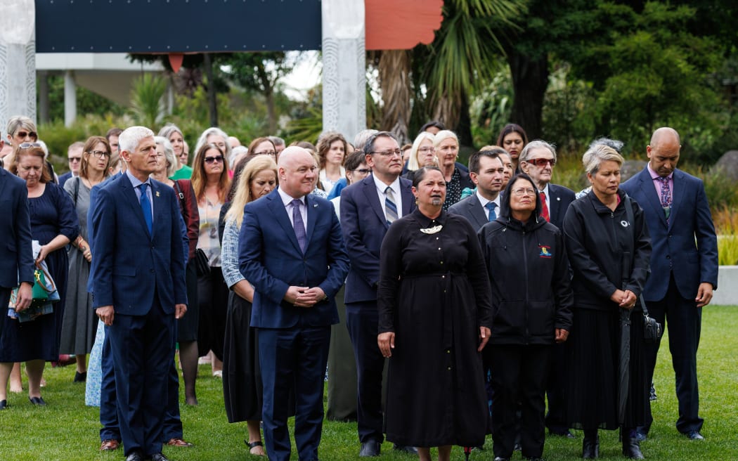 Visitors are welcomed to the University of Waikato before the groundbreaking ceremony on 5 December 2025.