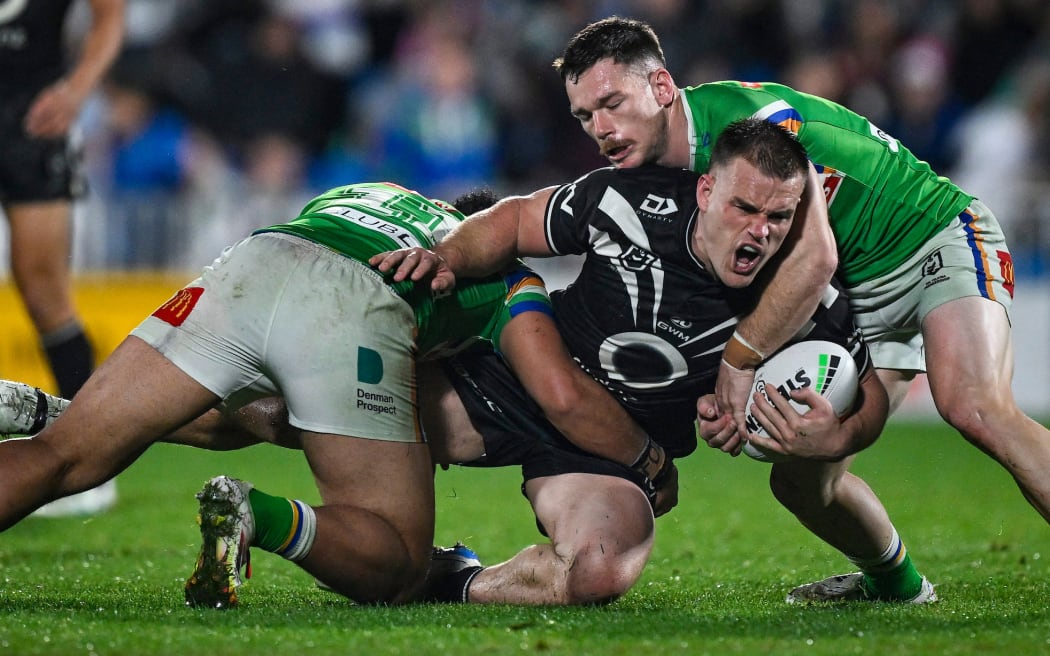 Jackson Ford of the Warriors, One NZ Warriors v Canberra Raiders - Round 12 of the NRL Telstra Premiership.