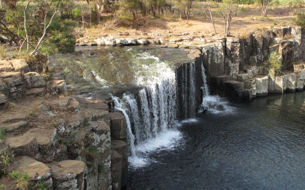 Charlie's Rock is a popular swimming hole in Kerikeri, a 15-minute walk up Waipapa River from Landing Road.