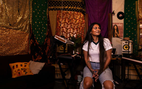 Aaradhna in her Wellington studio