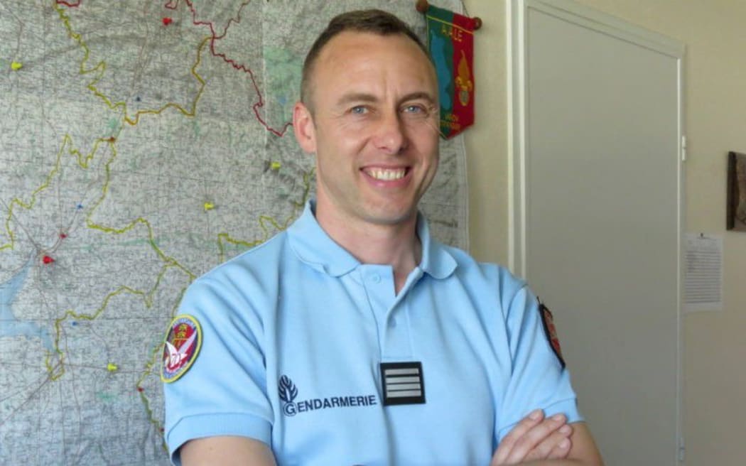 French Lieutenant Colonel Arnaud Beltrame, who was killed after swapping himself for a hostage in a rampage and siege in the town of Trebes, southwestern France.