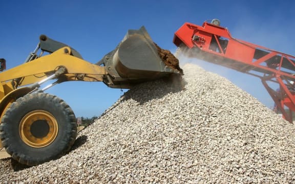 diggers at a quarry