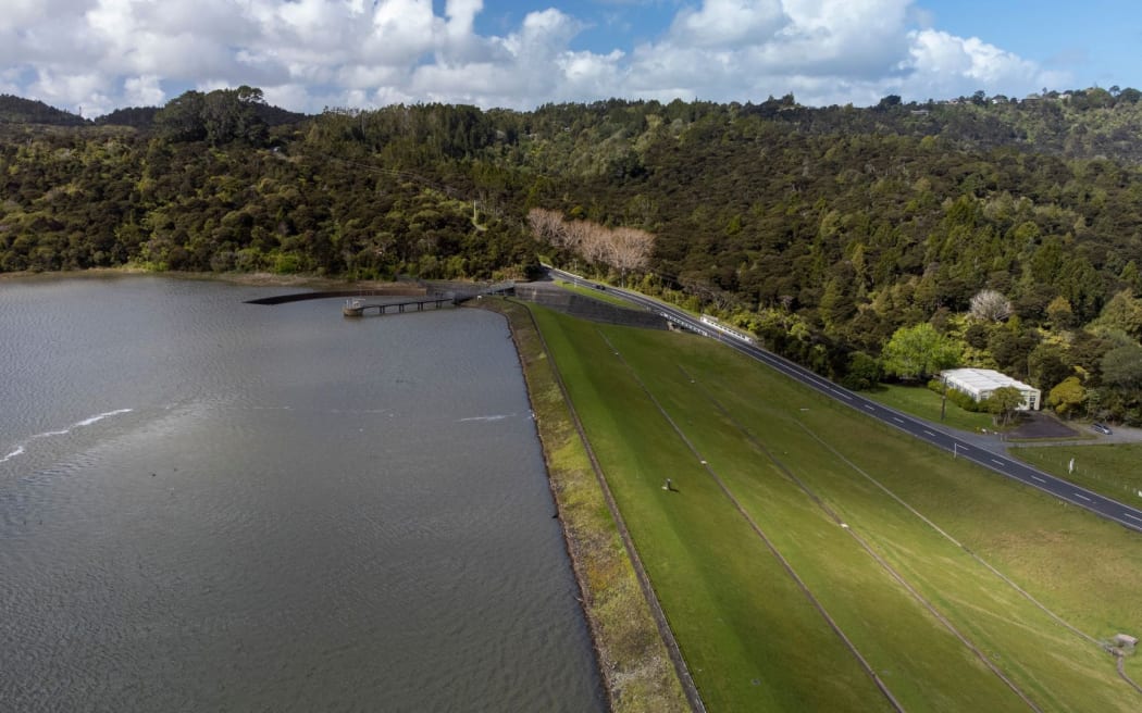 Water storage at a Watercare facility.