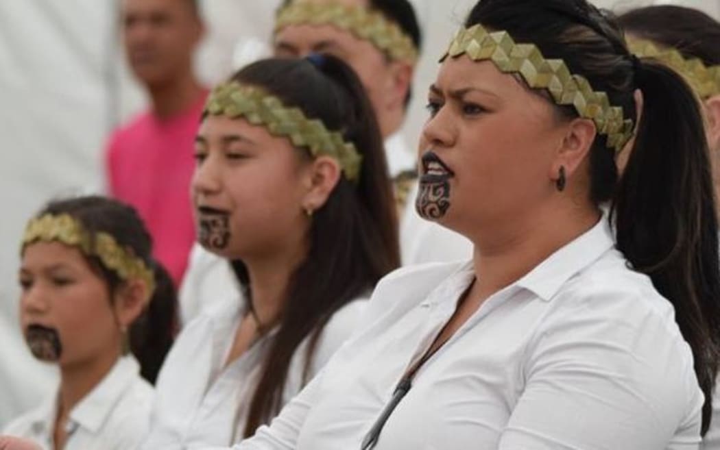 Participants in the Taranaki Tū Mai Festival in 2015.
