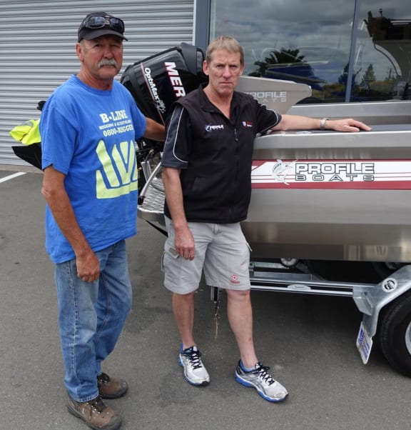 Wayne Bicknell (L) and Brian Firman.