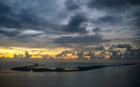 The island of Kiribati in the South Pacific (Photo by TIM GRAHAM / Robert Harding Heritage / robertharding via AFP)