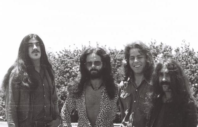 Ticket 1972. (L to R) Eddie Hansen guitar, Trevor Tombleson, vocals; Ricky Ball, drums and Paul Woolwright, bass.