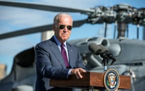 US Vice President Joe Biden addresses Australian Defence Force personnel.