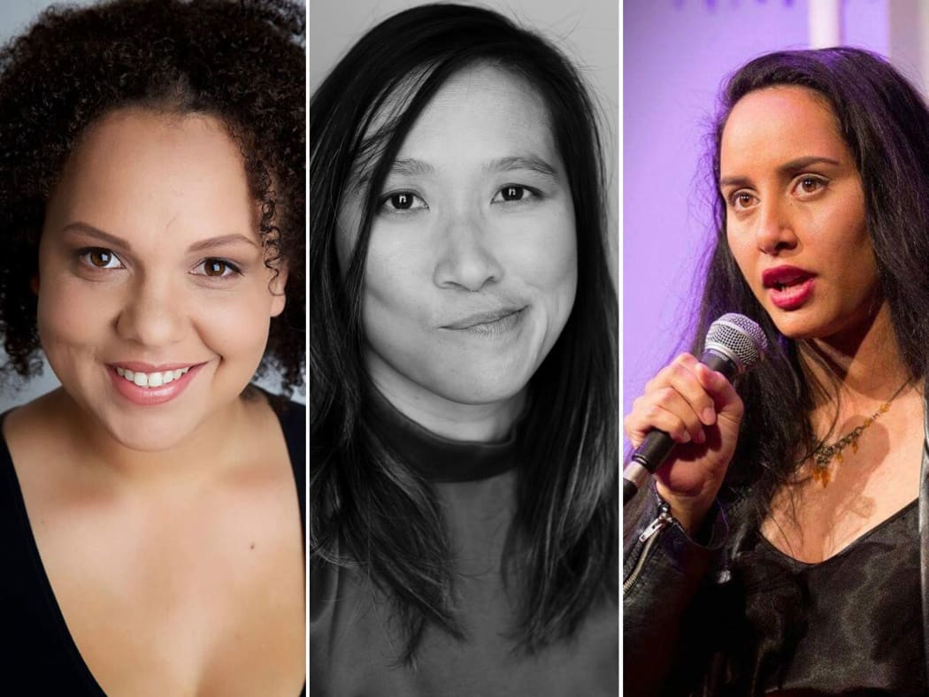 Kerry Warkia, Roseanne Liang and Hanelle Harris.