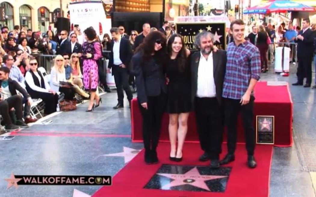 Peter Jackson receives his own star in Hollywood.