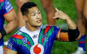 Roger Tuivasa-Sheck post-game wearing the Warriors jersey displaying the Tamworth postcode. Manly Sea Eagles v Vodafone Warriors. NRL Rugby League, Lottoland, Sydney, NSW, Australia. 7th August 2020. Copyright Photo: David Neilson / www.photosport.nz