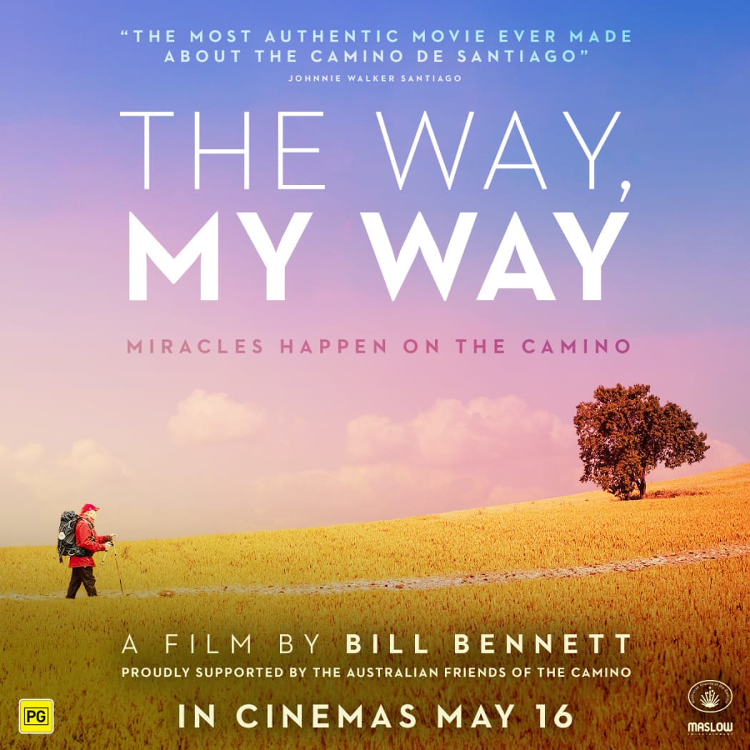 I'm touching base regarding the the charming and captivating Australian film THE WAY, MY WAY, which will be in NZ cinemas on May 16.
 
THE WAY, MY WAY is the true story of a stubborn, self-centred Australian man who decides to walk the 800-kilometre-long Camino de Santiago pilgrimage route through Spain. Based on Bill Bennett’s best-selling memoir of the same name.