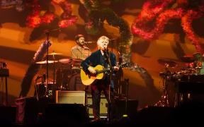Crowded House perform at TSB Arena in support of their latest album, Gravity Stairs.