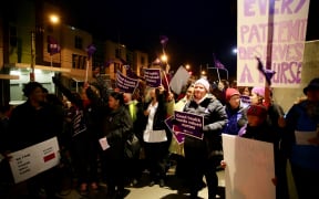 Nurses have begun protesting at Wellington Hospital.