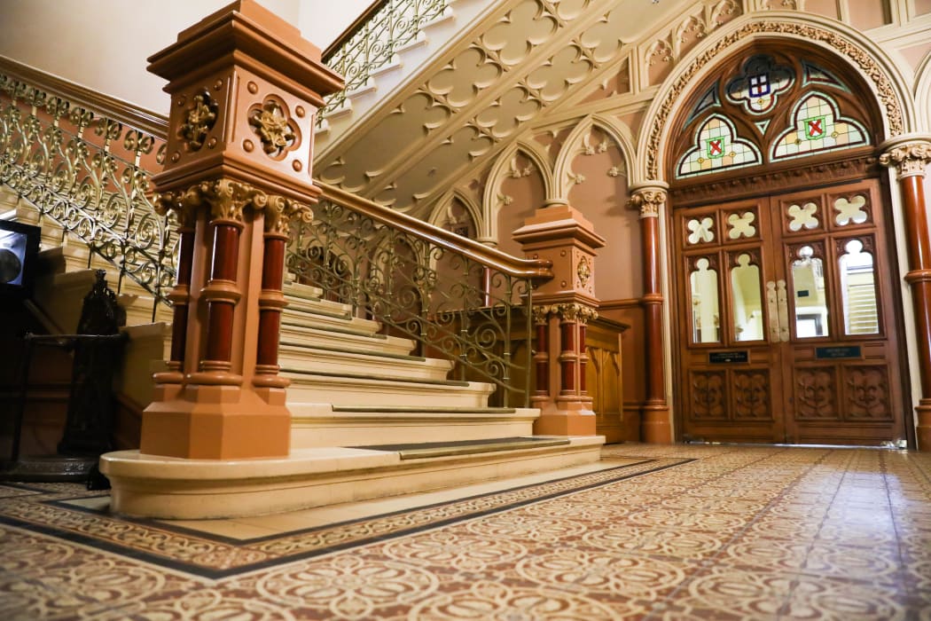 The foyer of the Library at Parliament