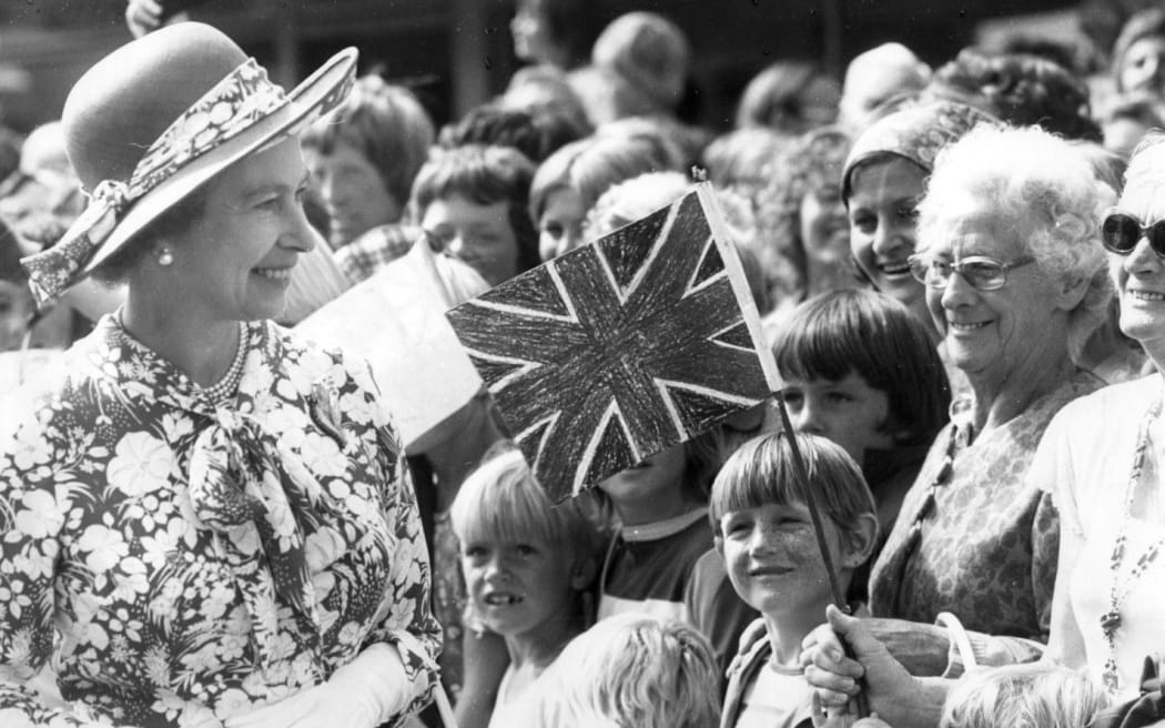 Queen Elizabeth II visting Auckland