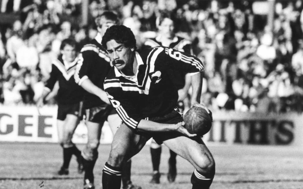 Fred Ah Kuoi playing for the New Zealand Kiwis.