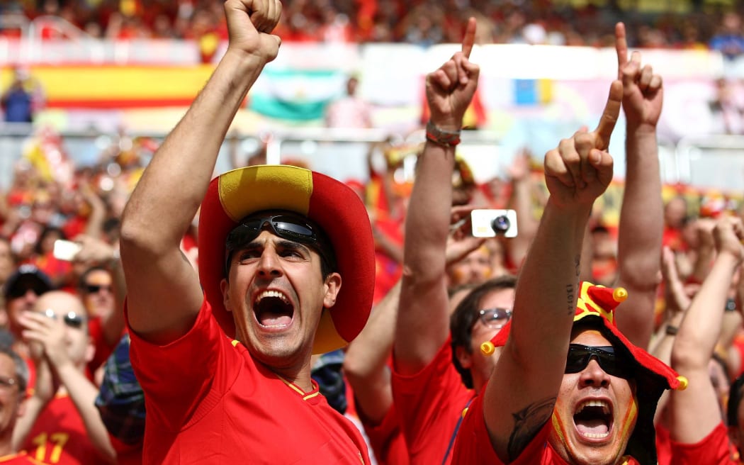 Spanish football fans.