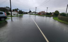 Oakley Creek overflowed in Walmsley Park, Mt albert causing flooding on properties nearby on 9 May, 2023.