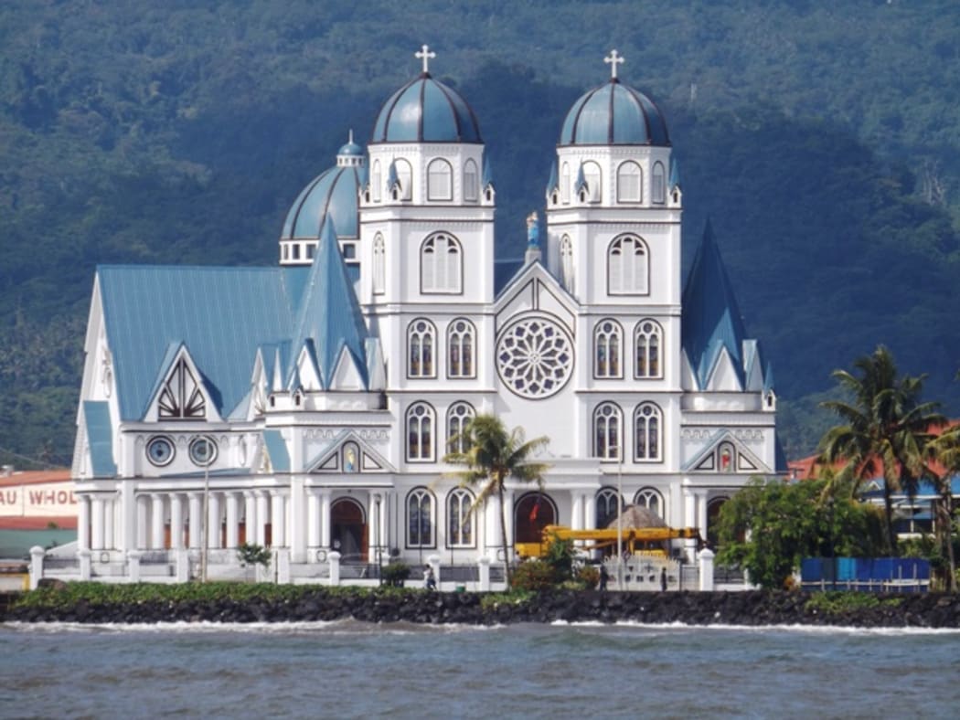 Catholic Cathedral in Apia in Samoa. church, christian