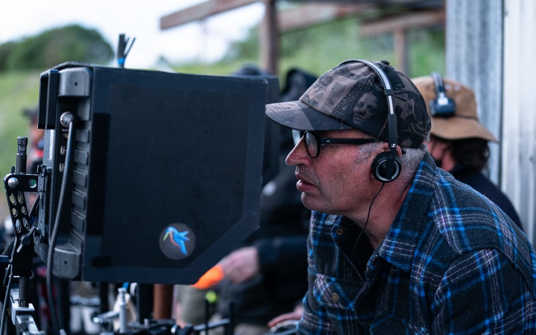 Director Rob Sarkies working on the Pike River film.