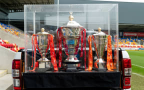 The Rugby League World Cup Trophies, 2022.