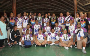 The American Samoa senior All Star high school football team on tour in Hawaii.