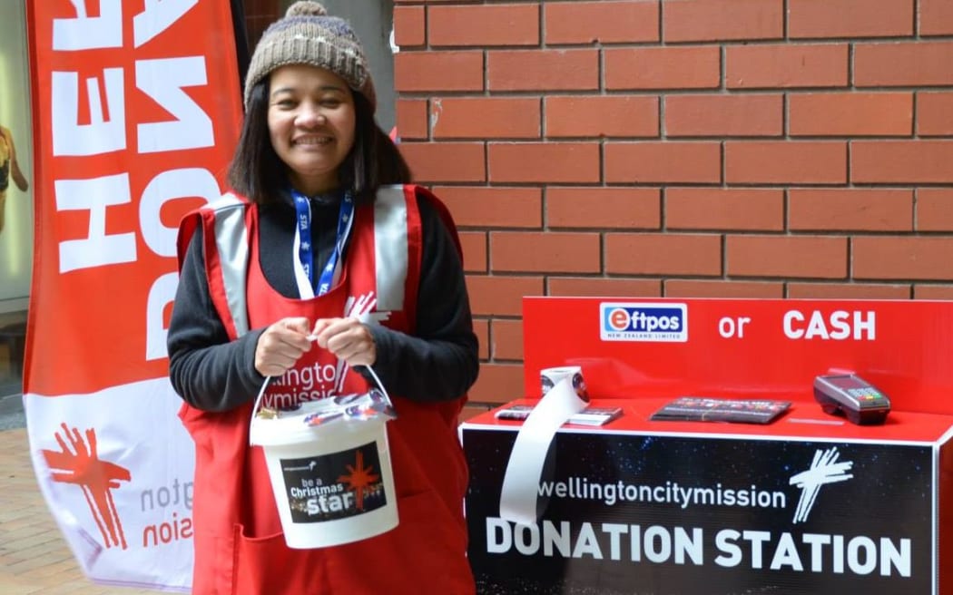 The Wellington City Mission added portable EFTPOS terminals as an option in last week's street appeal.