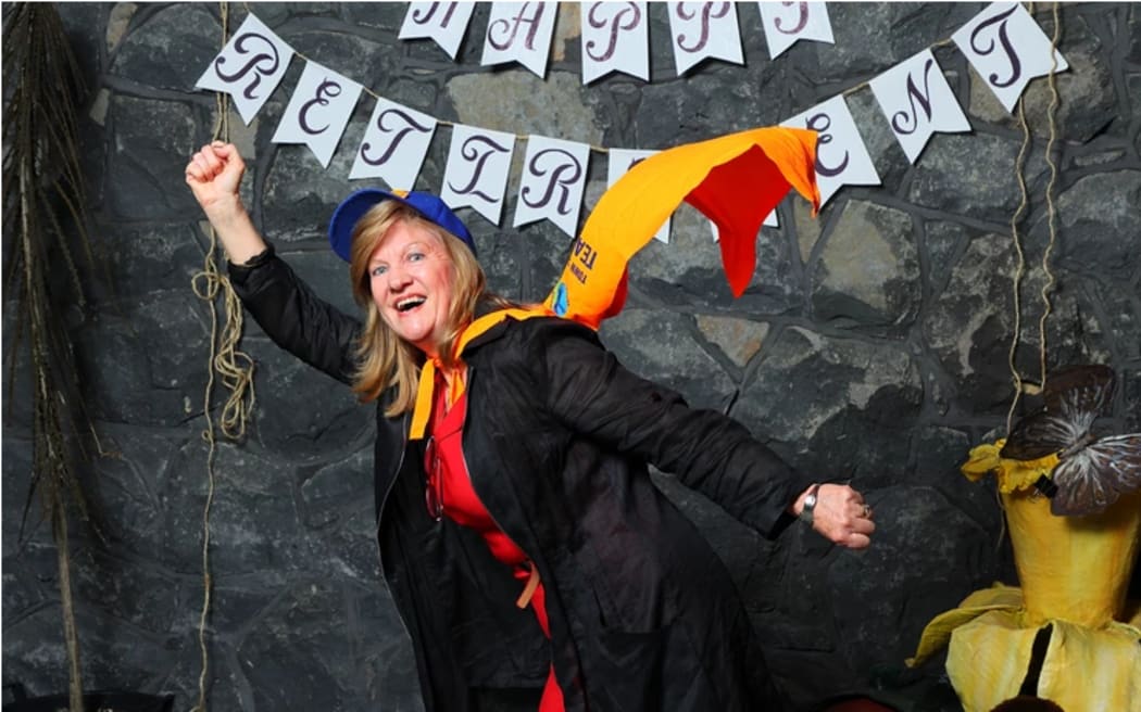 Barbara Carney at her retirement party