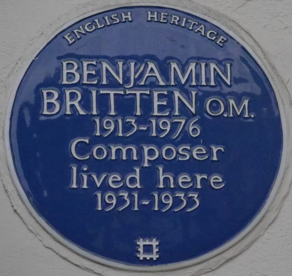 Britten plaque