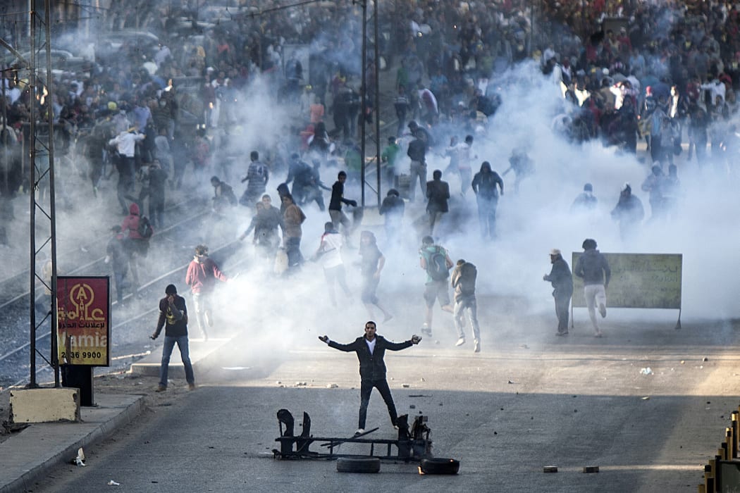 Supporters of ousted president Mohammed Morsi supporters clashed riot police in Cairo.