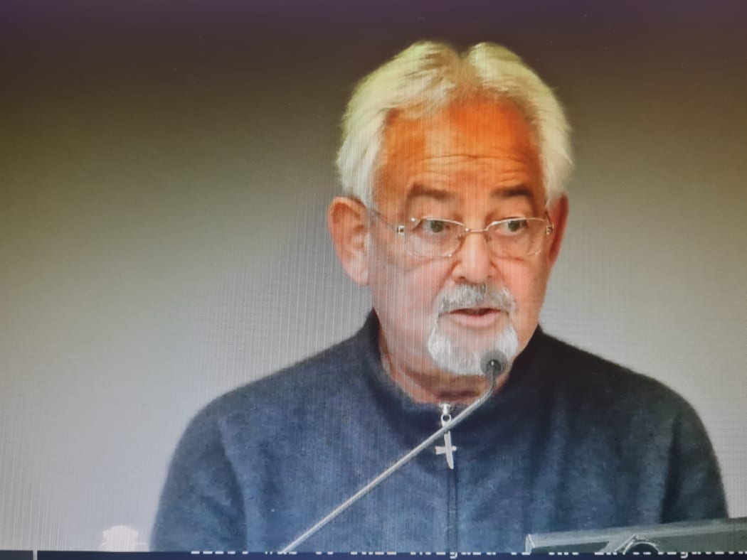 A screenshot of Victor Soeterik speaking during the Royal Commission hearing.