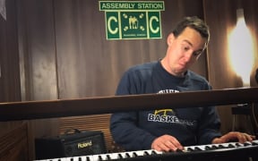 Hayden Donnell performing aboard the Interislander