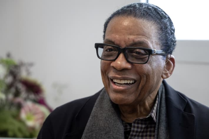 US pianist and composer Herbie Hancock.